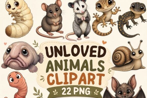 Download Unloved Animals Clipart Bundle - Anima Collection