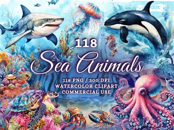 Download Sea Animals Clipart - Sea Animals Png - Anima Collection