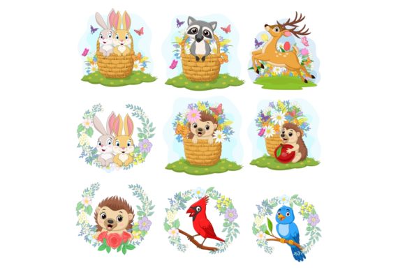 Download Cartoon Autumn Forest Animal Bundle - Anima Collection