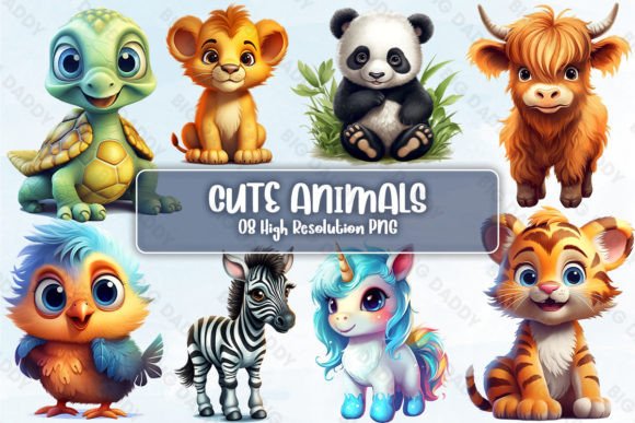 Download Cute Animals Sublimation Clipart - Anima Collection