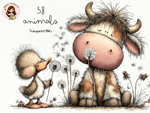Download Cute Spring Animals Clipart PNG Bundle - Anima Collection