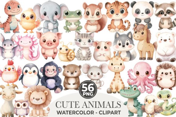 Download Cute Animals Clipart, Baby Animals PNG - Anima Collection