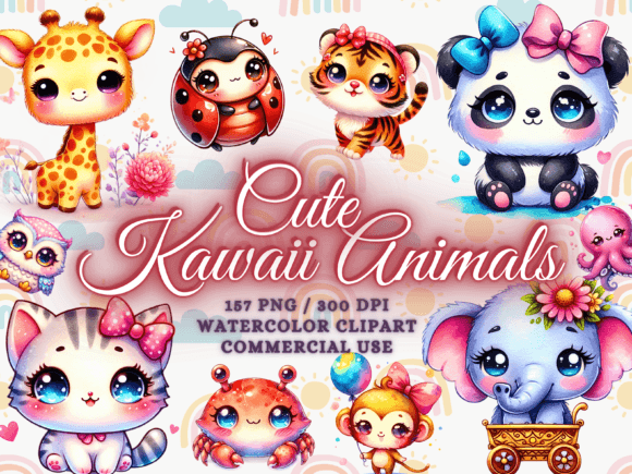 Download Kawaii Animals Clipart - Kawaii Clipart - Anima Collection