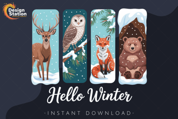 Download Hello Winter Woodland Animals PNG - Anima Collection