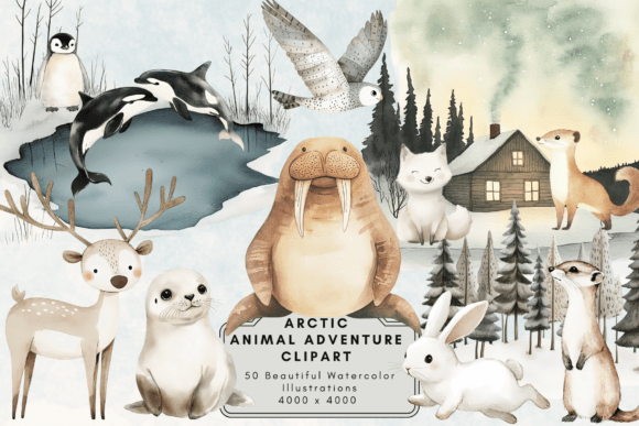 Download Arctic Animal Adventure Clipart - Anima Collection