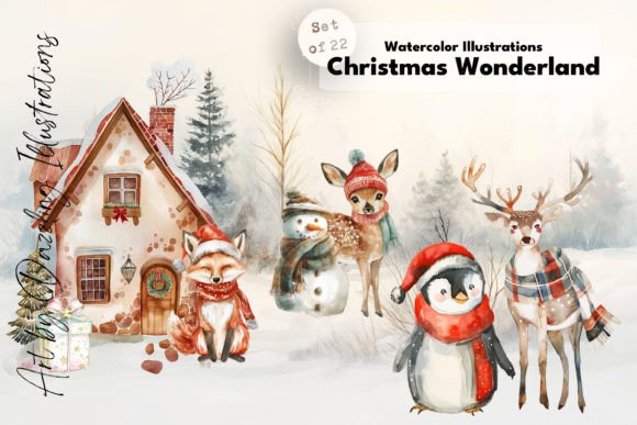 Download Winter Wonderland Christmas Animals - Anima Collection