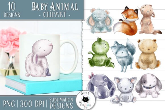Download Cute Baby Animal Clipart | Nursery PNG - Anima Collection