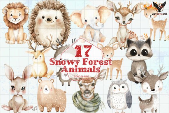 Download Snowy Forest Animals PNG - Anima Collection