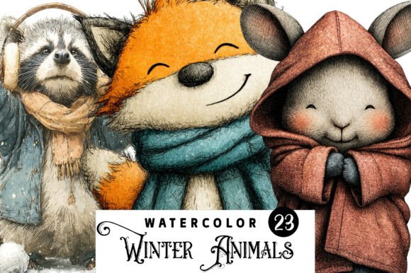 Download Woodland Winter Animals Clipart - Anima Collection
