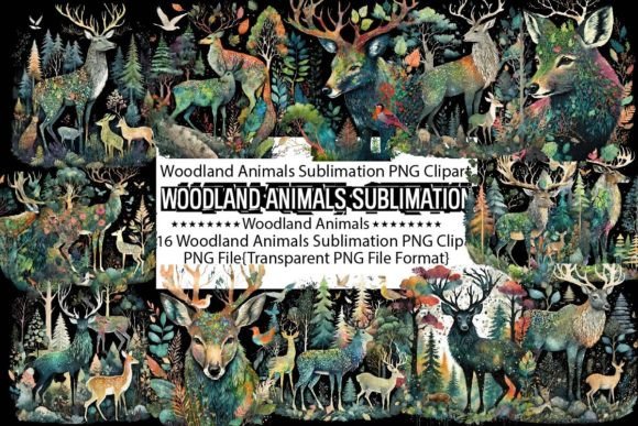 Download Woodland Animals Sublimation Bundle - Anima Collection