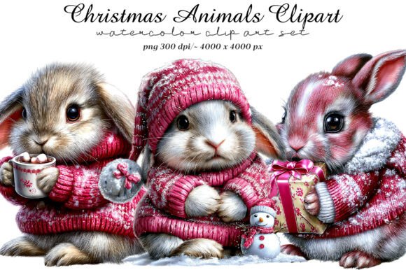 Download Christmas Animals Clipart - Anima Collection