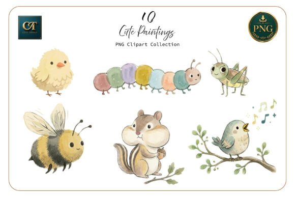Download Cute Watercolor Animal Clipart Set - Anima Collection