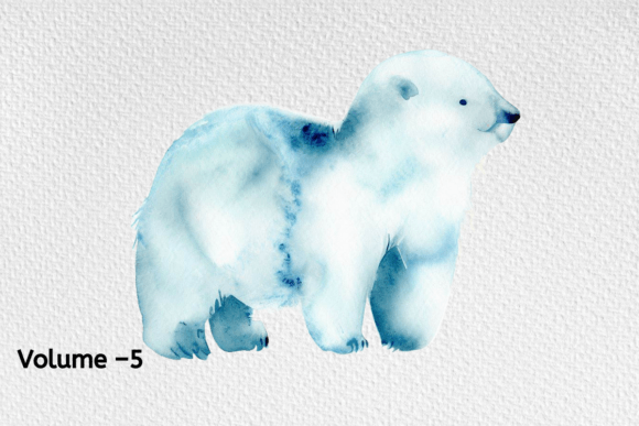 Download Watercolor Arctic Animals Clipart - Anima Collection