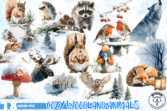 Download Cozy Woodland Animals PNG - Anima Collection