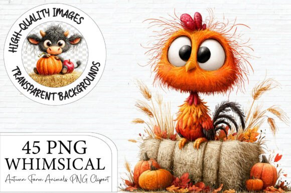 Download Whimsical Autumn Farm Animals Clipart - Anima Collection