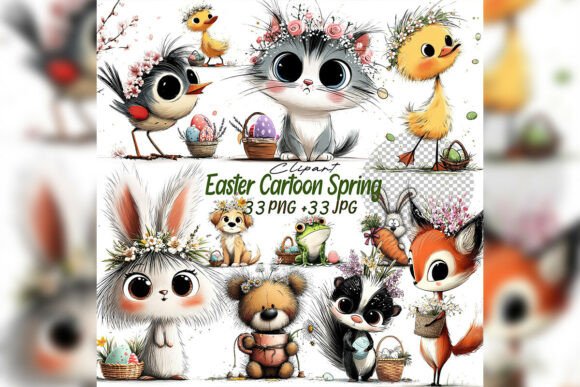 Download Whimsical Easter Watercolor Spring Anima - Anima Collection