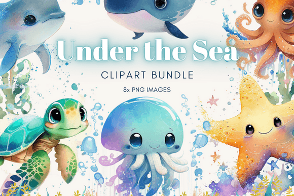 Download Watercolor Sea Animal Clipart - Anima Collection