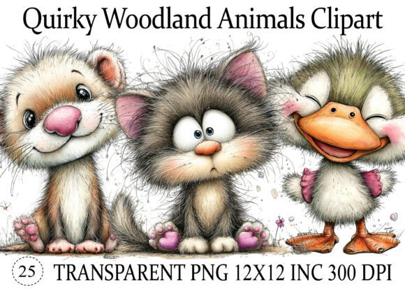 Download Quirky Woodland Animals PNG Clipart - Anima Collection