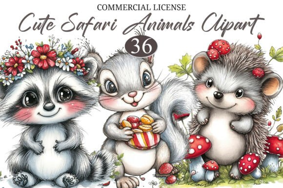 Download Cute Safari Animals Clipart - Anima Collection