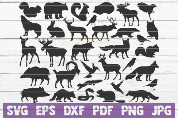Download Forest Animal Silhouettes Bundle - Anima Collection