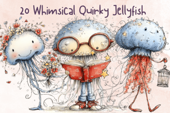 Download Quirky Jellyfish Clipart – Ocean Animals - Anima Collection