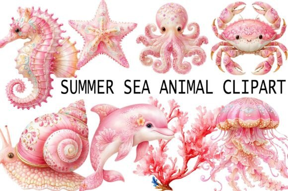 Download Summer Sea Animal Clipart - Anima Collection