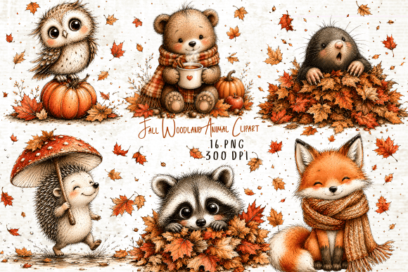 Download Fall Woodland Animal Clipart - Anima Collection