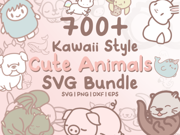 Download 700+ Kawaii Animals SVG Illustrations - Anima Collection