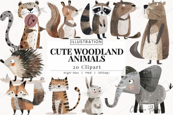 Download Cute Woodland Animals Clipart - Anima Collection