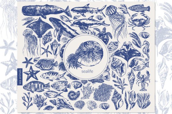 Download Sea Animals Big Set - Anima Collection