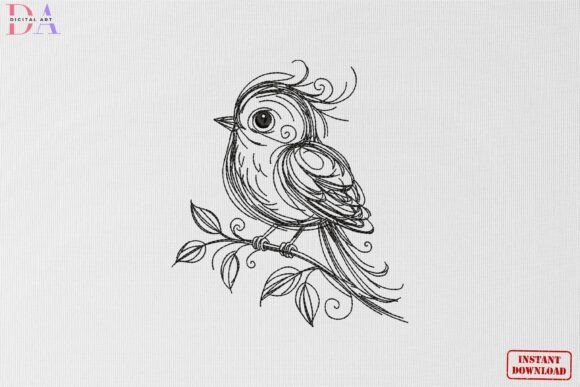 Download Cute Bird Sketch Nature Animal Art - Anima Collection