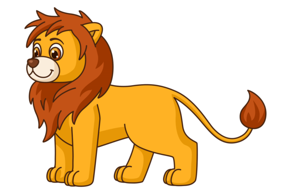 Download Funny Lion Icon. Cartoon Wild Baby Anima - Anima Collection