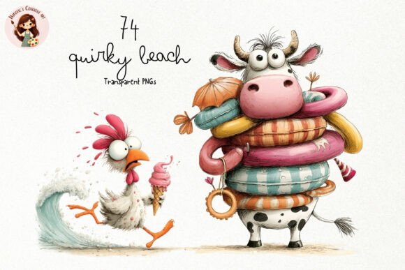 Download Quirky Beach Animals PNG Clipart - Anima Collection