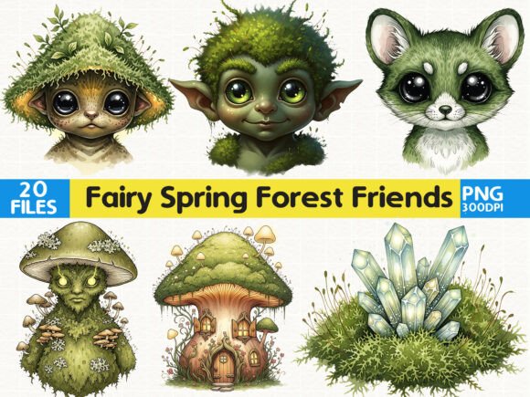 Download Fairy Forest Animal Bundle Cute Fantasy - Anima Collection