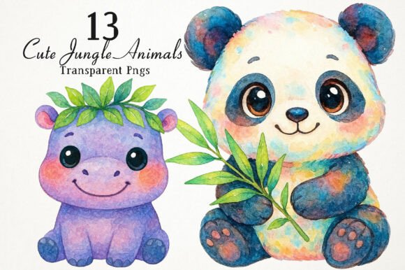 Download Cute Jungle Animals PNG Clipart - Anima Collection