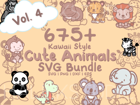 Download 675+ Kawaii Animals SVG Illustrations - Anima Collection