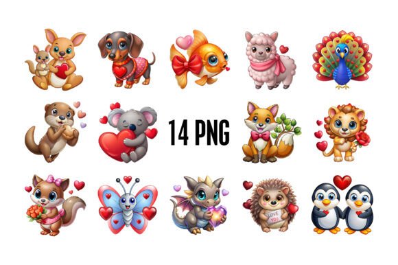 Download Valentine's Day Animal Clipart PNG - Anima Collection