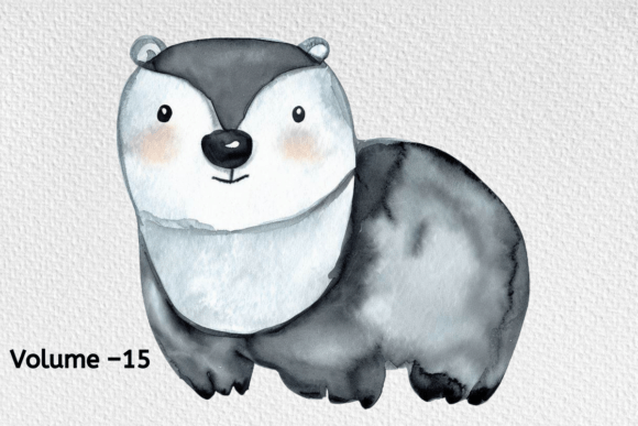Download Arctic Little Animals Watercolor Vol–15 - Anima Collection