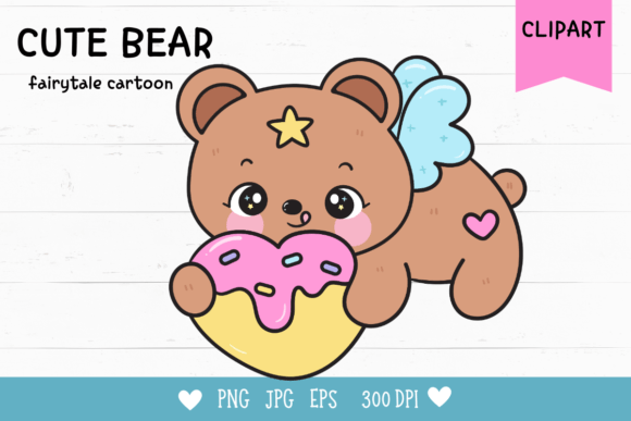 Download Cute Bear Clipart Kawaii Animal Birthday - Anima Collection