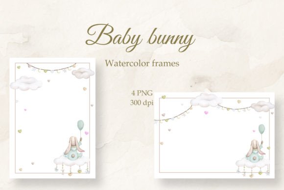 Download Cute Bunny. Frame for Baby. PNG. - Cute bunny Collection