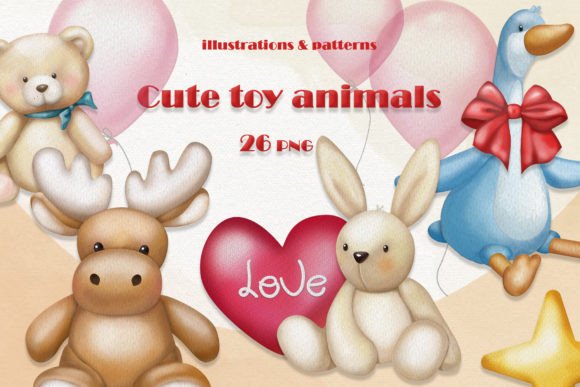Download Cute Toy Animals Collection - Anima Collection