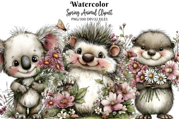 Download Spring Animal Clipart Set - Anima Collection