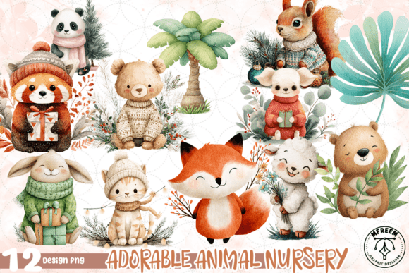 Download Adorable Animal Nursery PNG - Anima Collection