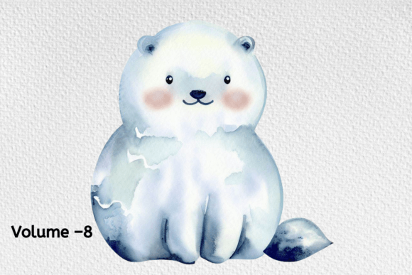 Download Watercolor Arctic Animals Clipart - Anima Collection