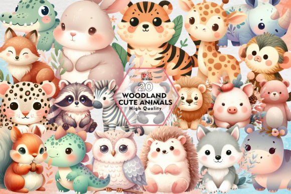 Download Woodland Cute Animals Sublimation - Anima Collection