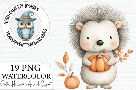 Download Pastel Halloween Animal Clipart Bundle - Anima Collection