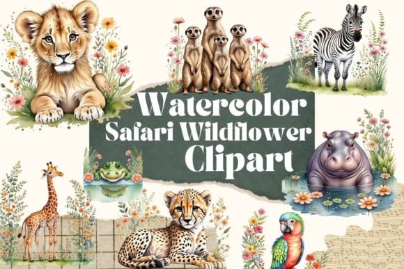 Download Cute Safari Animals Clipart - Anima Collection