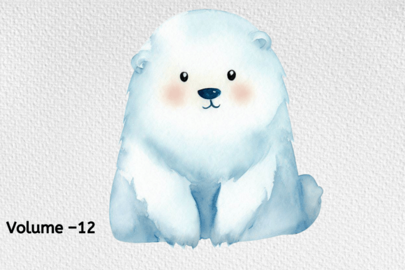 Download Watercolor Arctic Animal Clipart Vol–12 - Anima Collection