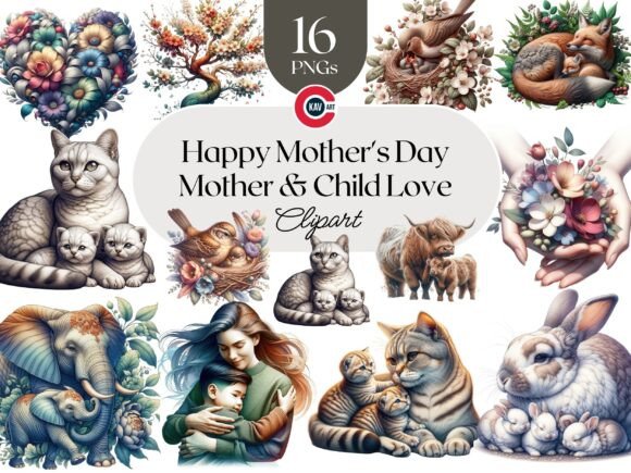 Download Mother's Day Nature and Animal Clipart - Anima Collection