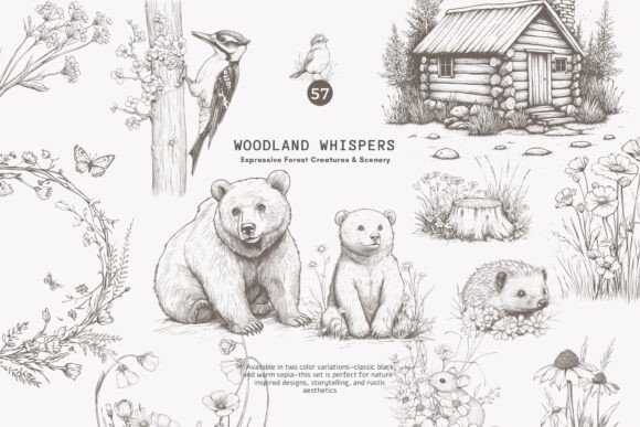 Download Woodland Clipart Forest Animals Set - Anima Collection